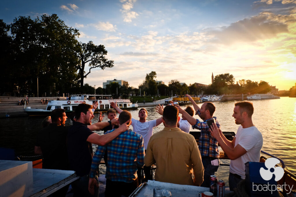 Evening cruise on a party boat