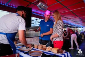 Catering at a boat party