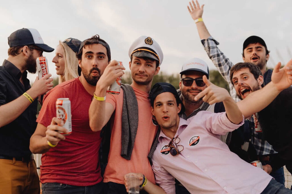 Fun on board the party boat