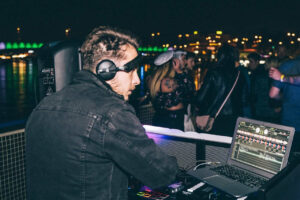 DJ at a boat party